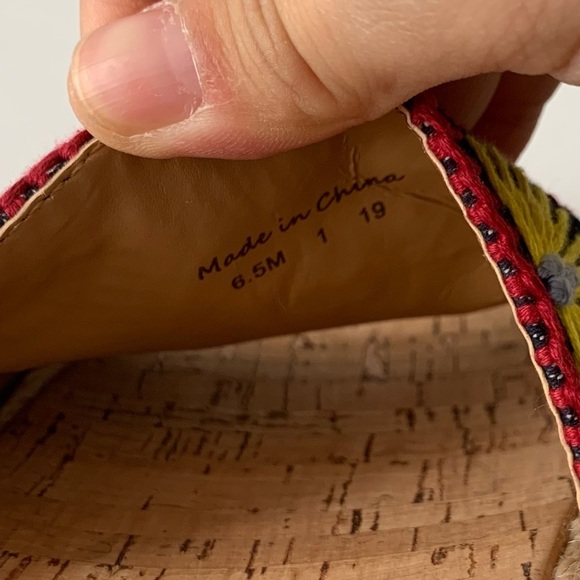 JACK ROGERS Bettina Espadrille Flatform Sandals Sz 6.5 - Picture 5 of 8